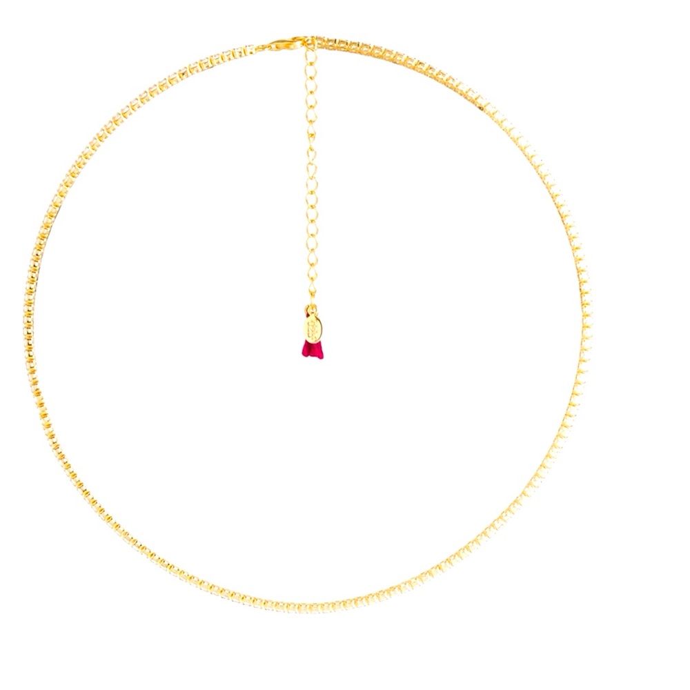 Shashi Gold Tennis Necklace